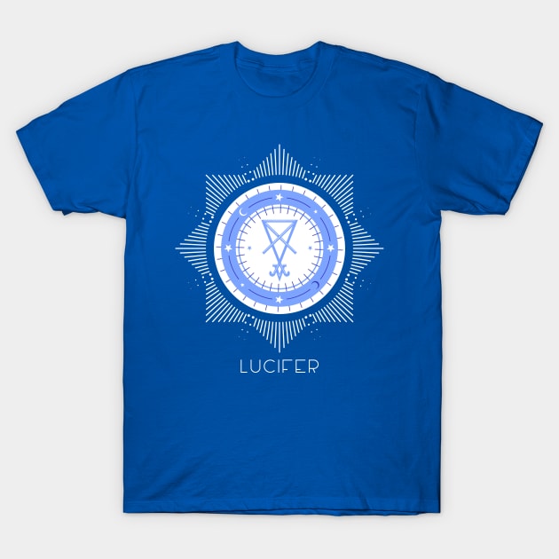 Lucifer sigil seal Morning Star T-Shirt by Witchy Ways